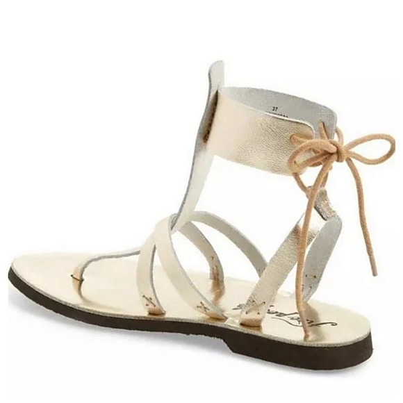 FREE PEOPLE Vacation Day Wrap Sandals Size 37.5, US 7 - Picture 2 of 9